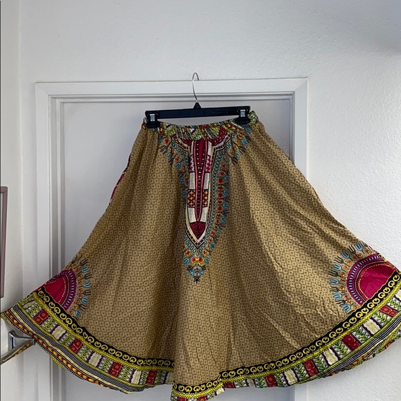 Beautiful Dashiki African Print Skirt OSFM - Picture 3 of 7